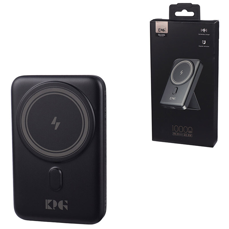 پاوربانک بی سیم فست شارژ کی پی جی KPG-101 22.5W QC3.0 PD ظرفیت 10000 میلی آمپر ساعت