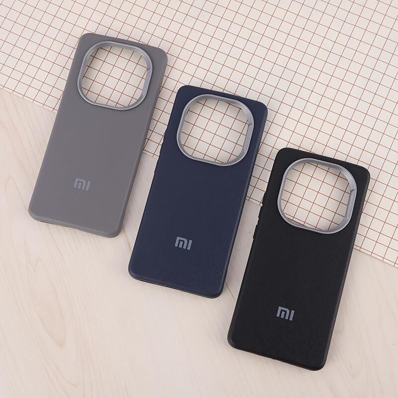 قاب چرمی ژله ای Leather شیائومی Redmi Note 14 Pro Plus 5G لوگودار