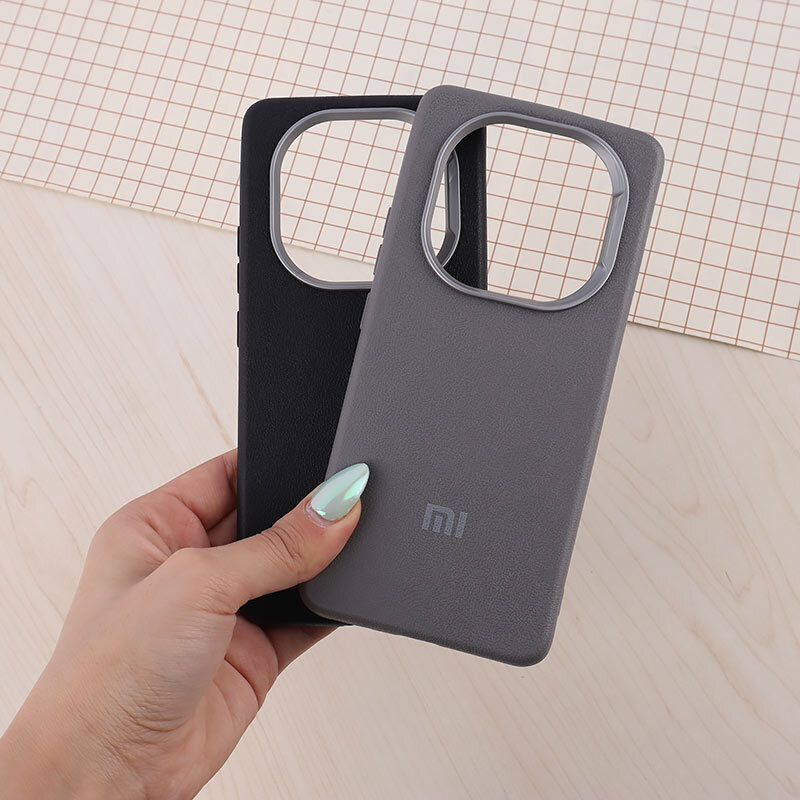 قاب چرمی ژله ای Leather شیائومی Redmi Note 14 Pro Plus 5G لوگودار
