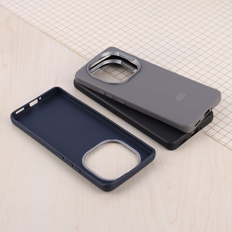 قاب چرمی ژله ای Leather شیائومی Redmi Note 14 Pro Plus 5G لوگودار