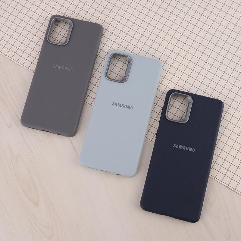 قاب چرمی ژله ای Leather سامسونگ Galaxy A71 لوگودار