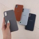 قاب چرمی ژله ای Leather سامسونگ Galaxy A10 لوگودار