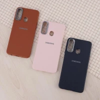 قاب چرمی ژله ای Leather سامسونگ Galaxy A20s لوگودار