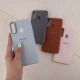 قاب چرمی ژله ای Leather سامسونگ Galaxy A20s لوگودار
