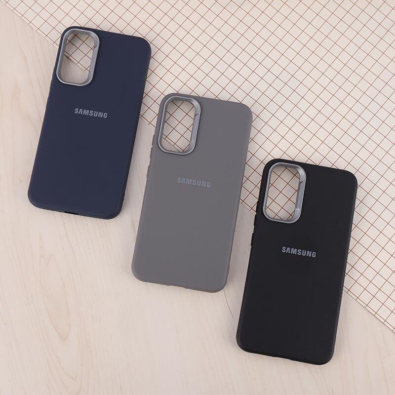 قاب چرمی ژله ای Leather سامسونگ Galaxy A34 لوگودار