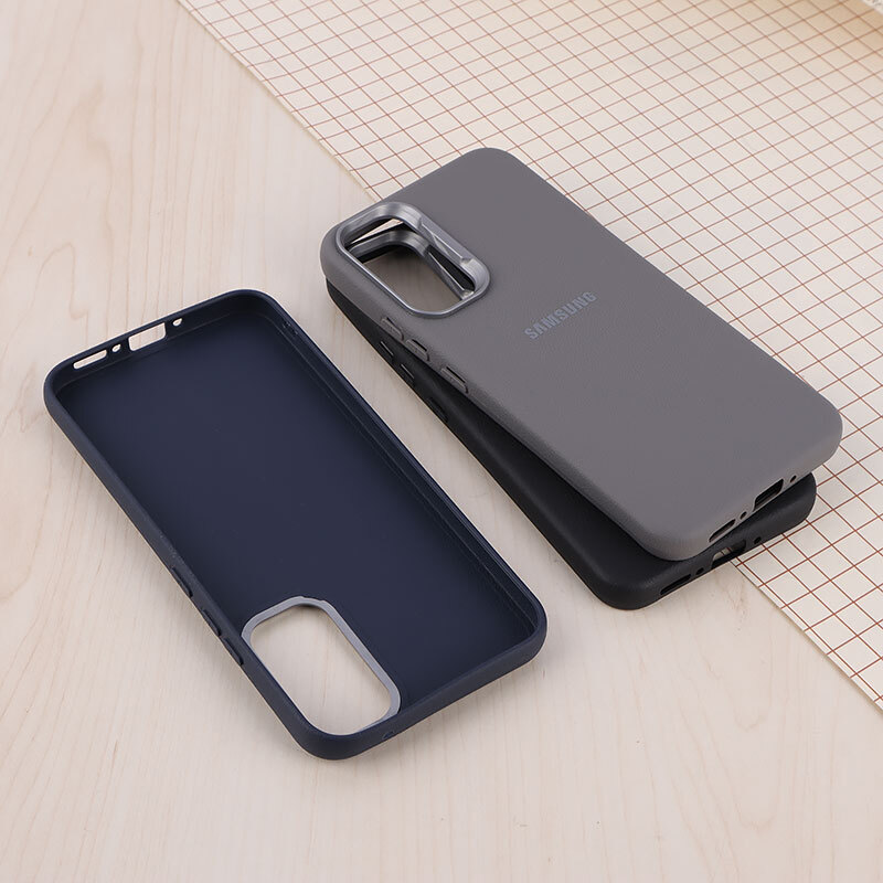 قاب چرمی ژله ای Leather سامسونگ Galaxy A34 لوگودار