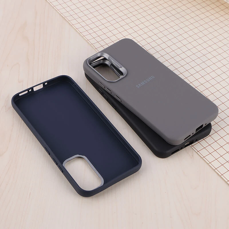 قاب چرمی ژله ای Leather سامسونگ Galaxy A34 لوگودار