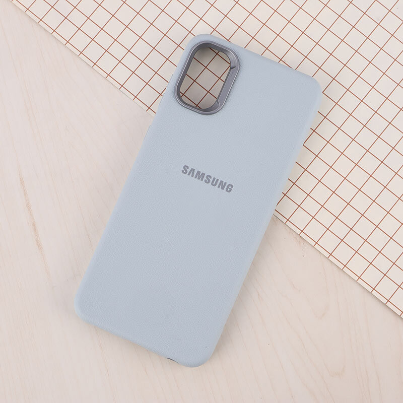 قاب چرمی ژله ای Leather سامسونگ Galaxy A03 Core لوگودار