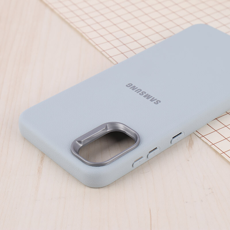 قاب چرمی ژله ای Leather سامسونگ Galaxy A03 Core لوگودار