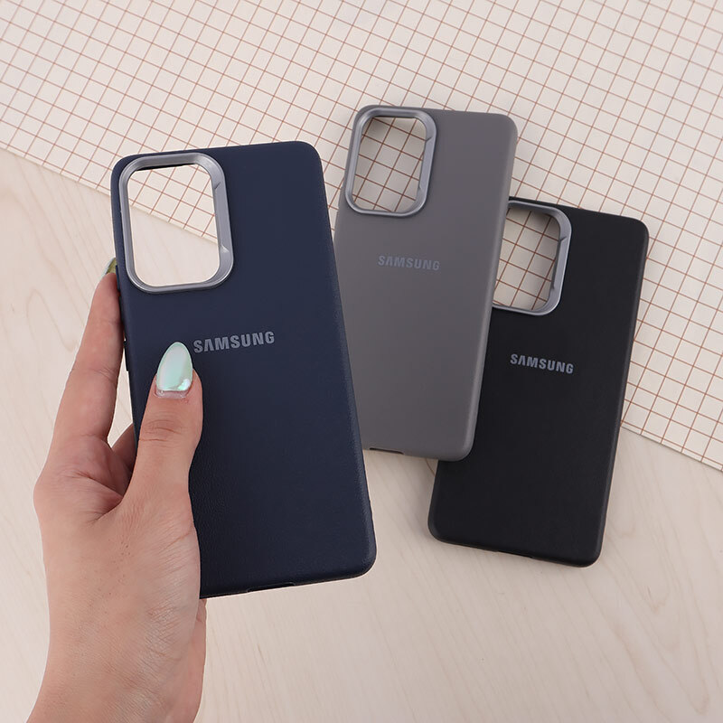 قاب چرمی ژله ای Leather سامسونگ Galaxy A53 5G لوگودار