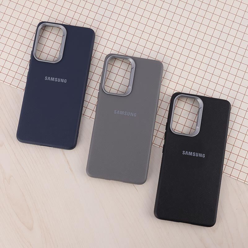 قاب چرمی ژله ای Leather سامسونگ Galaxy A53 5G لوگودار