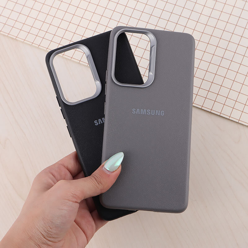 قاب چرمی ژله ای Leather سامسونگ Galaxy A53 5G لوگودار