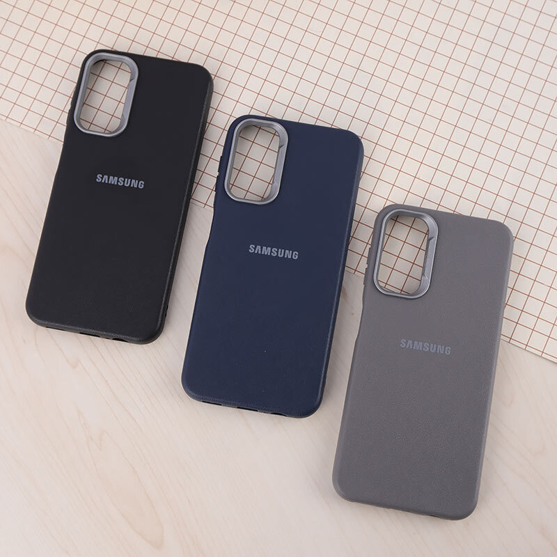 قاب چرمی ژله ای Leather سامسونگ Galaxy A14 4G / A14 5G لوگودار