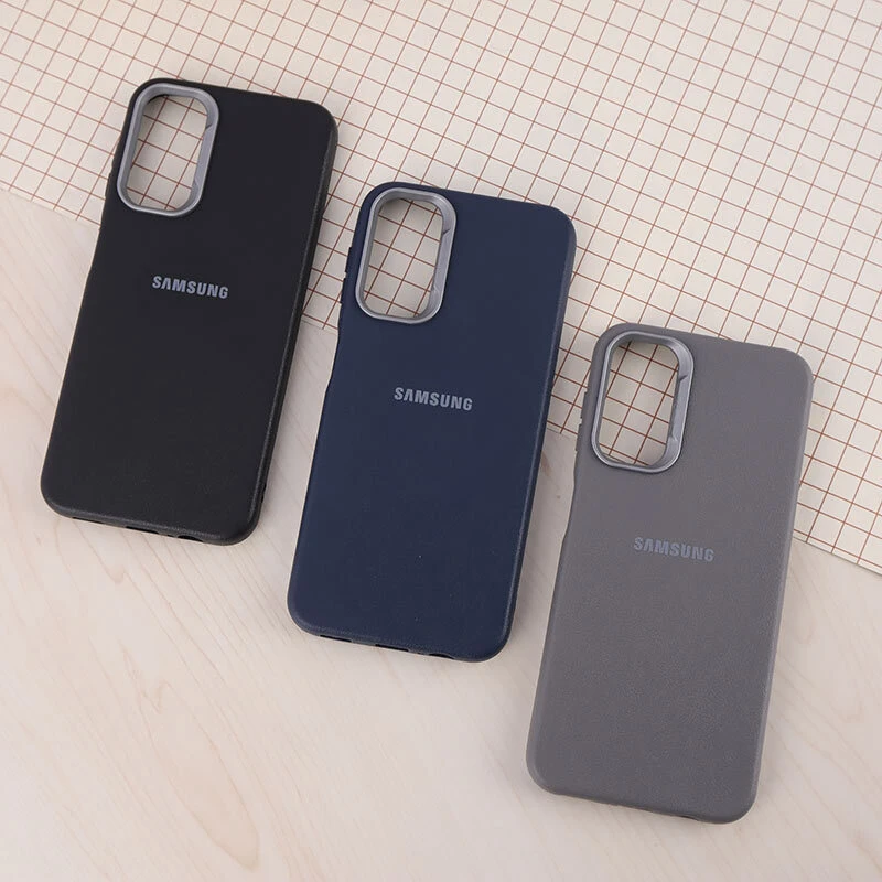 قاب چرمی ژله ای Leather سامسونگ Galaxy A14 4G / A14 5G لوگودار