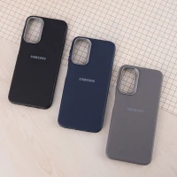 قاب چرمی ژله ای Leather سامسونگ Galaxy A14 4G / A14 5G لوگودار