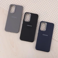 قاب چرمی ژله ای Leather سامسونگ Galaxy A54 لوگودار