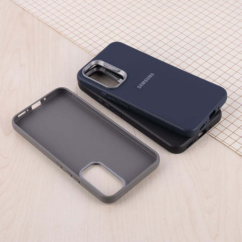 قاب چرمی ژله ای Leather سامسونگ Galaxy A54 لوگودار