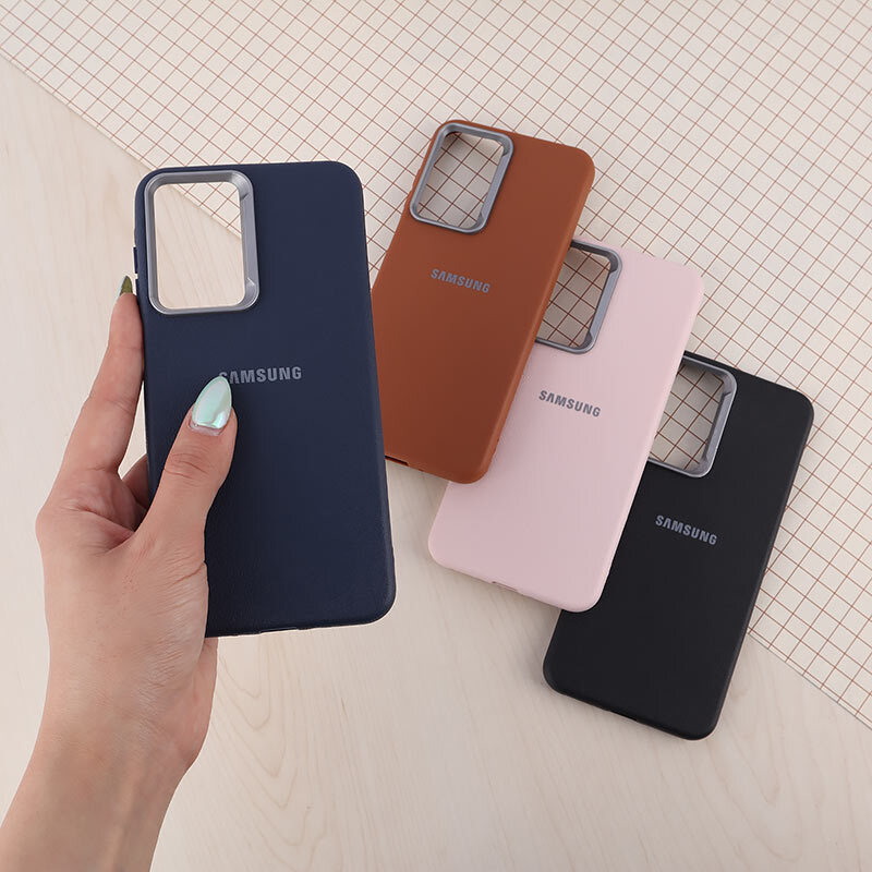 قاب چرمی ژله ای Leather سامسونگ Galaxy A26 لوگودار