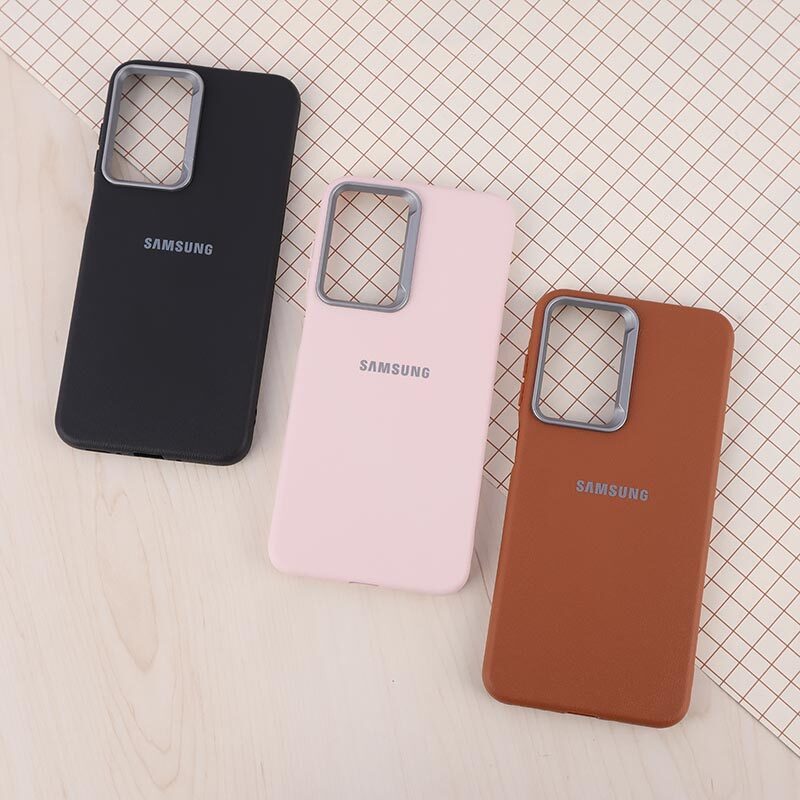قاب چرمی ژله ای Leather سامسونگ Galaxy A26 لوگودار
