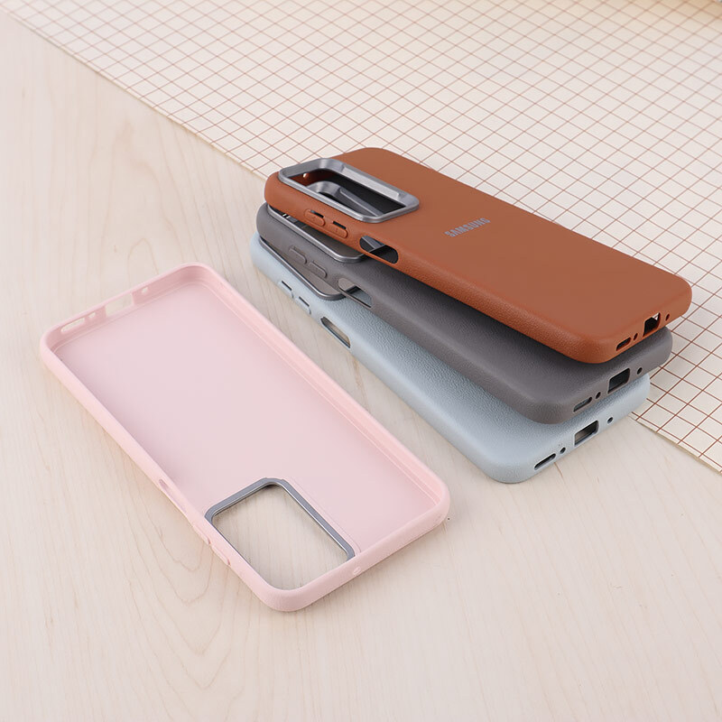 قاب چرمی ژله ای Leather سامسونگ Galaxy A26 لوگودار