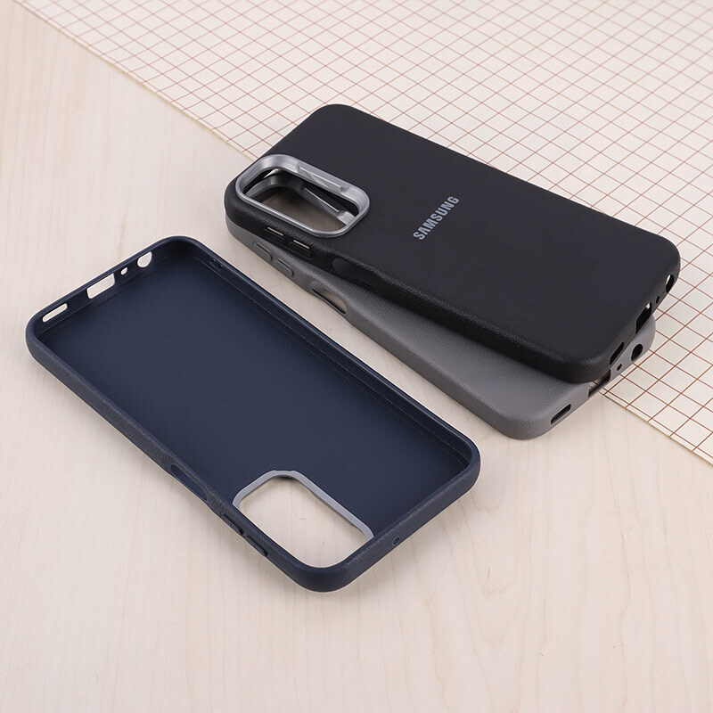 قاب چرمی ژله ای Leather سامسونگ Galaxy A24 4G لوگودار