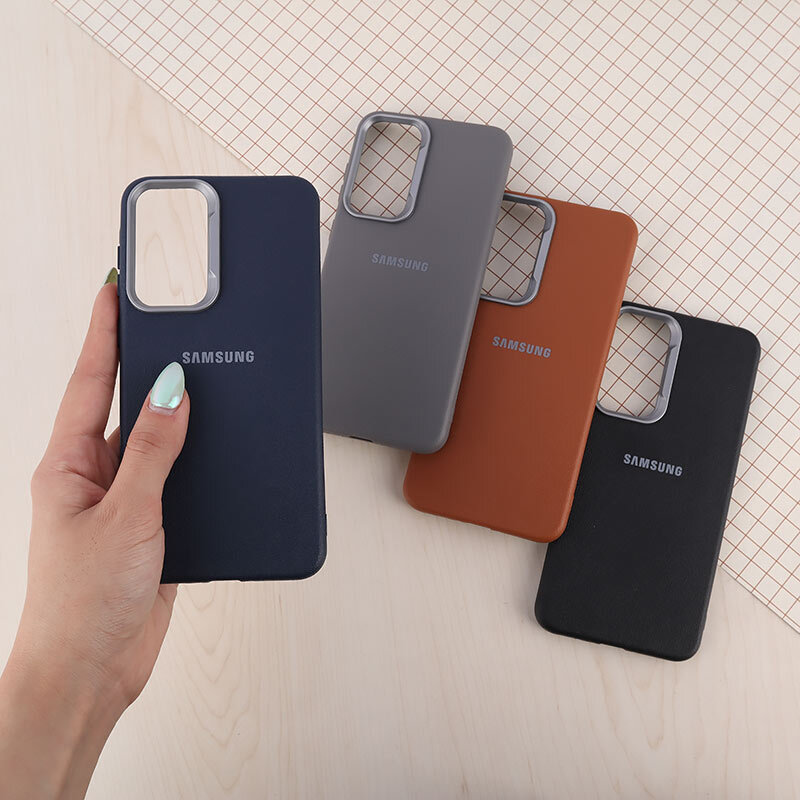 قاب چرمی ژله ای Leather سامسونگ Galaxy A36 لوگودار
