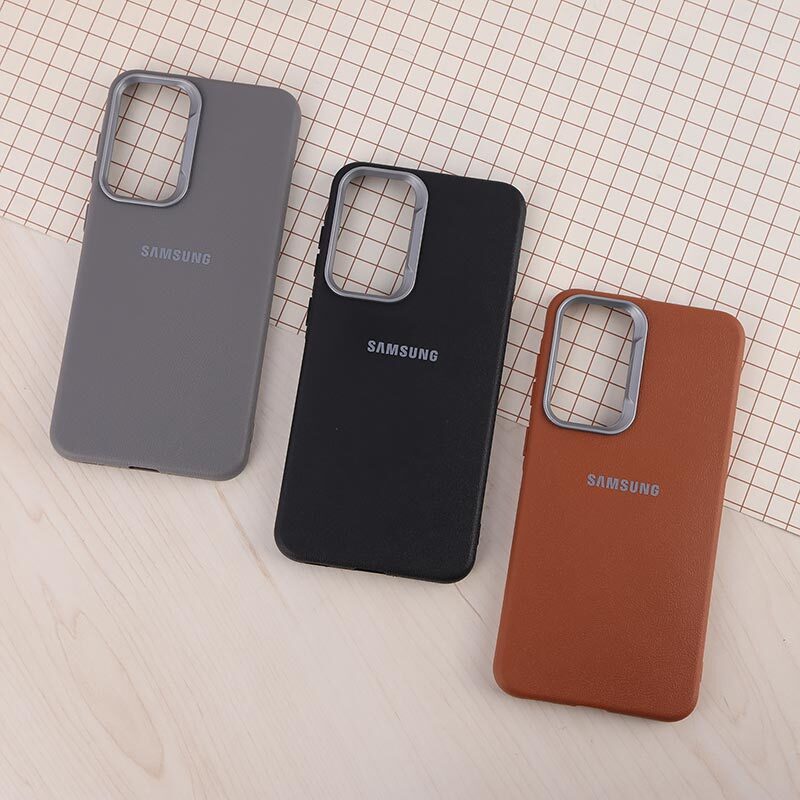 قاب چرمی ژله ای Leather سامسونگ Galaxy A36 لوگودار
