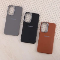 قاب چرمی ژله ای Leather سامسونگ Galaxy A36 لوگودار