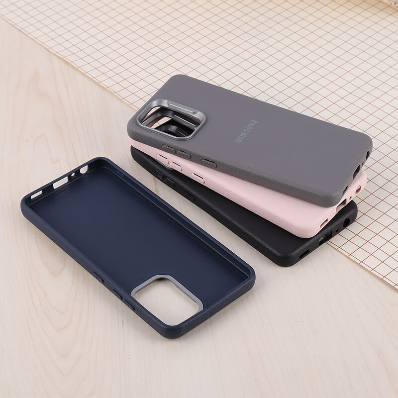 قاب چرمی ژله ای Leather سامسونگ Galaxy A32 4G لوگودار