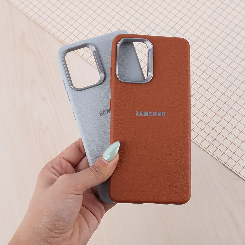 قاب چرمی ژله ای Leather سامسونگ Galaxy A32 4G لوگودار
