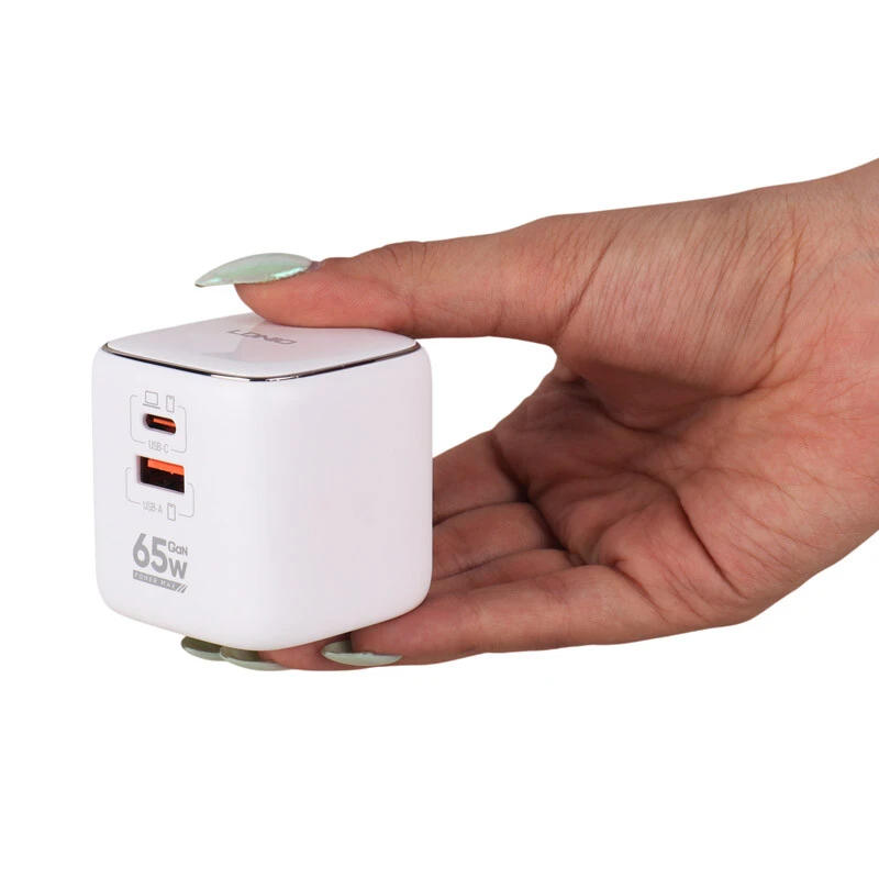 شارژر دیواری 65 وات الدینیو Q2617 QC3.0 PD 3A + کابل تبدیل تایپ سی