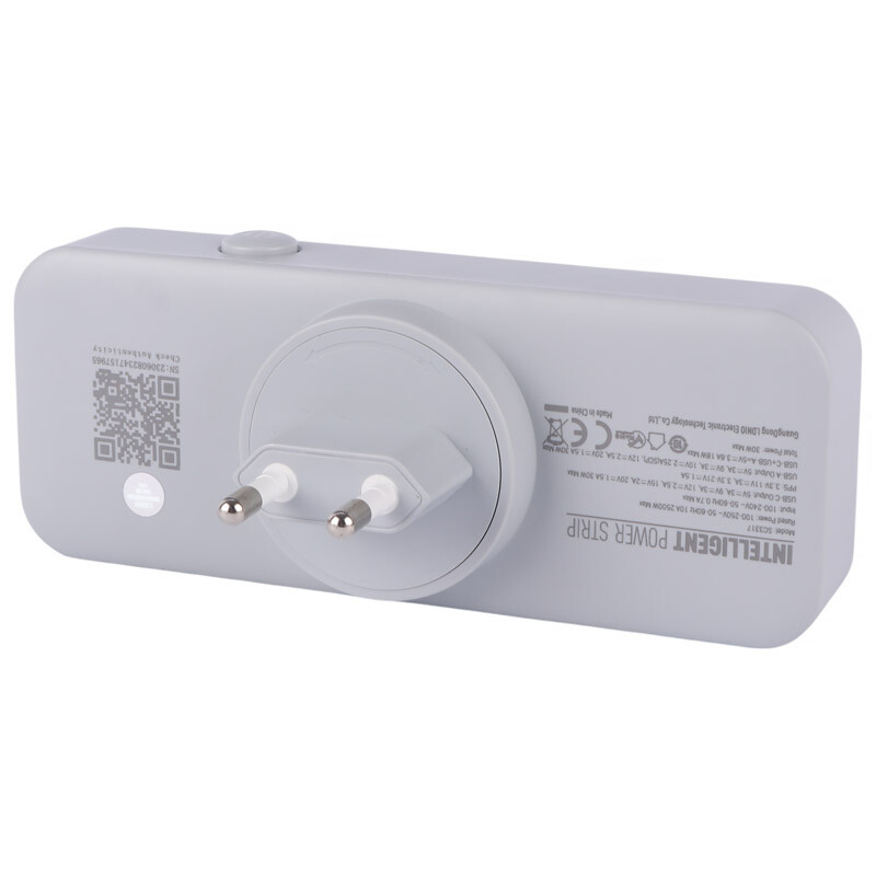 چند راهی 3 خانه برق الدینیو SC3317 + شارژر USB و Type-C