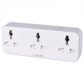 چند راهی 3 خانه برق الدینیو SC3317 + شارژر USB و Type-C