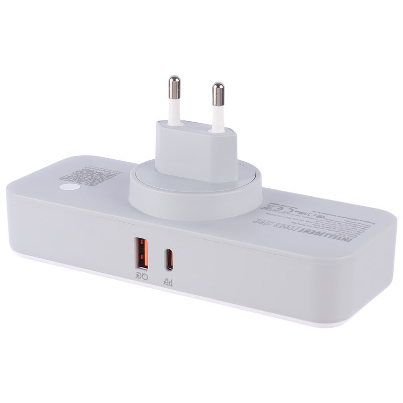 چند راهی 3 خانه برق الدینیو SC3317 + شارژر USB و Type-C