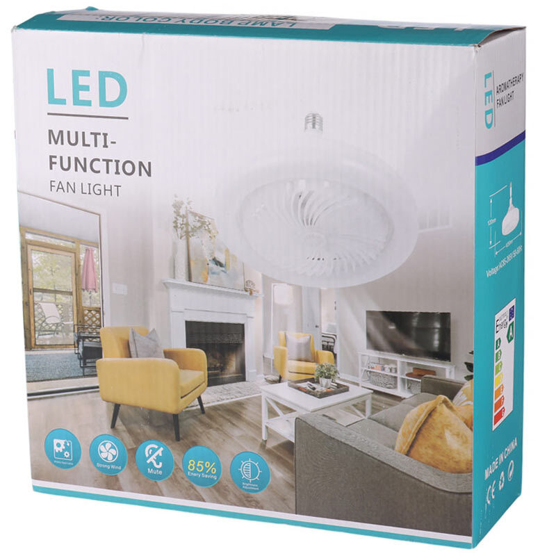 لامپ ال ای دی پنکه دار Fan Light پایه E27 + ریموت کنترل کد 2