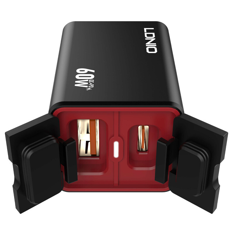 شارژر موبایل موتور سیکلت فست شارژ LDNIO C108 QC3.0 PD 3A 30W