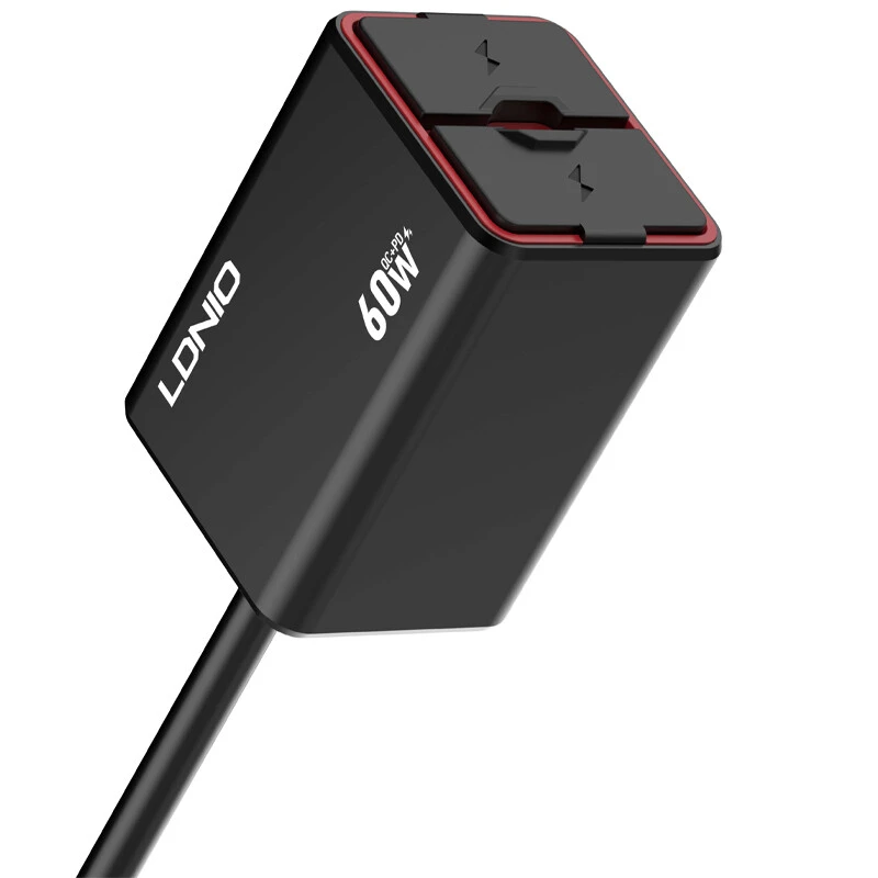 شارژر موبایل موتور سیکلت فست شارژ LDNIO C108 QC3.0 PD 3A 30W