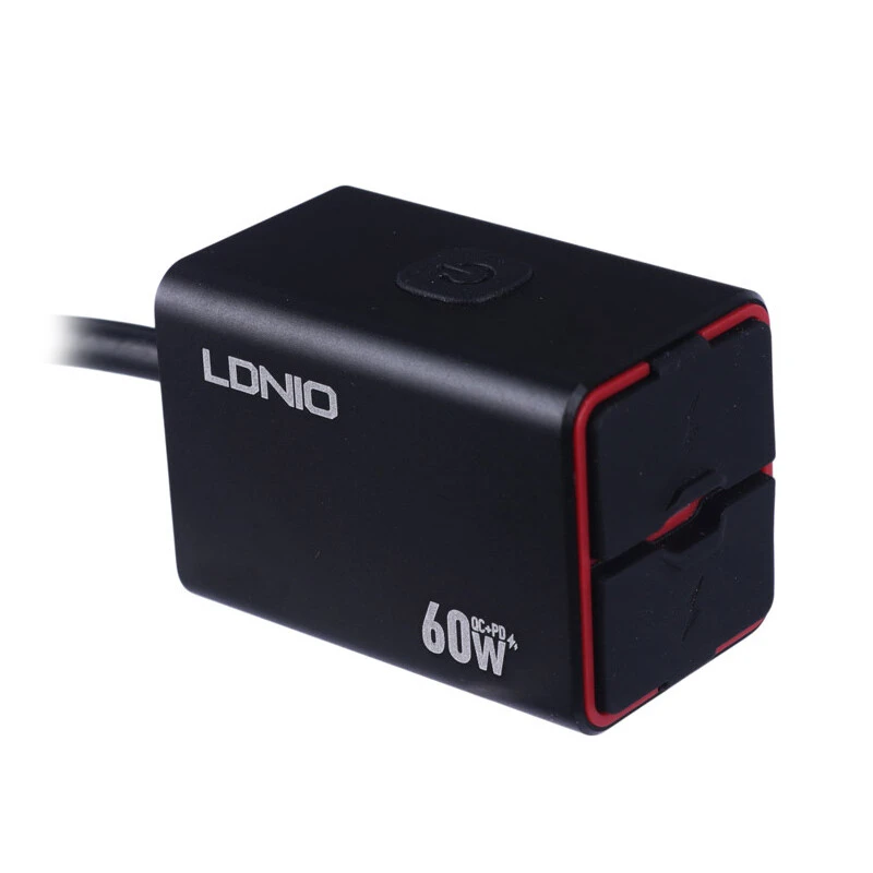 شارژر موبایل موتور سیکلت فست شارژ LDNIO C108 QC3.0 PD 3A 30W