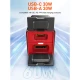 شارژر موبایل موتور سیکلت فست شارژ LDNIO C108 QC3.0 PD 3A 30W