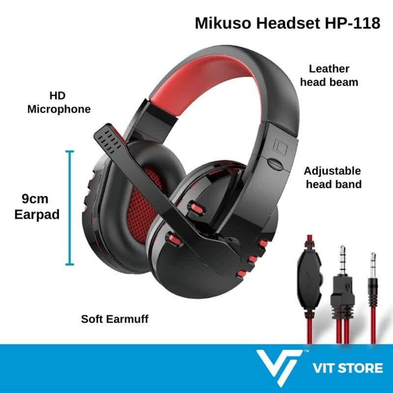 هدست سیم دار Mikuso HP-118