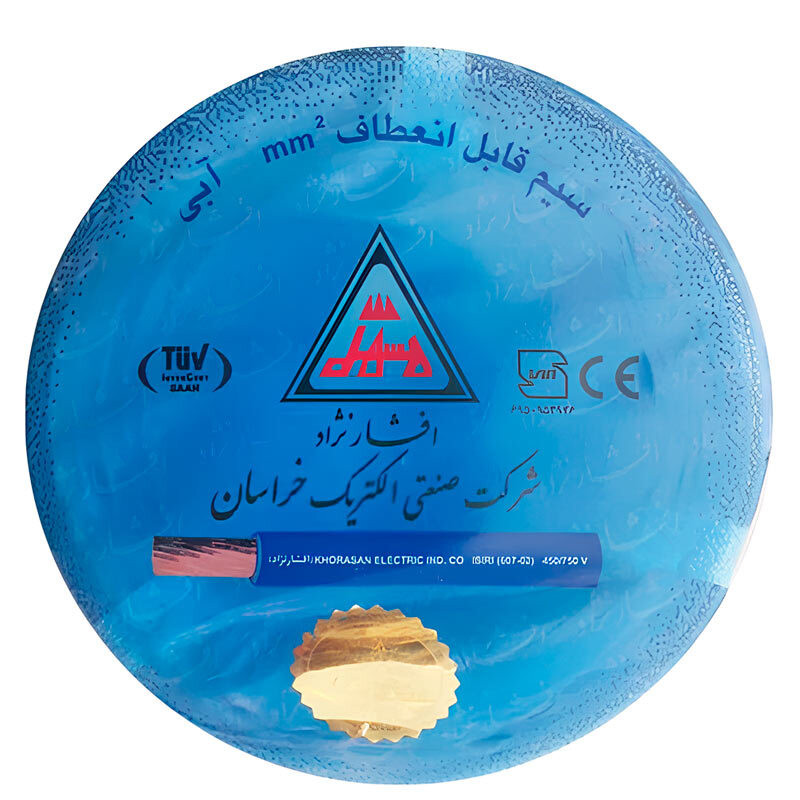 سیم برق افشان 1.5*1 خراسان افشارنژاد حلقه 100 متری