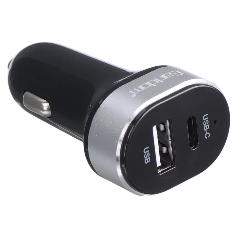 شارژر فندکی فست شارژ Earldom ES-CC14 2.4A QC3.0 PD 12W + کابل تبدیل تایپ سی