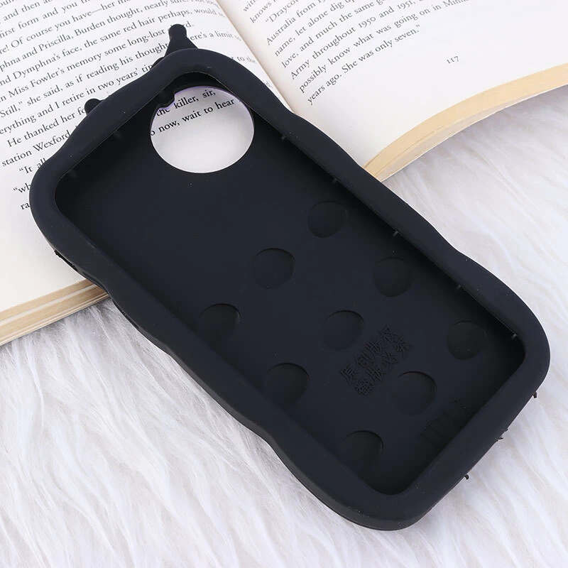 قاب سیلیکونی موج دار آیفون iPhone 11 کرومی هدفون دار