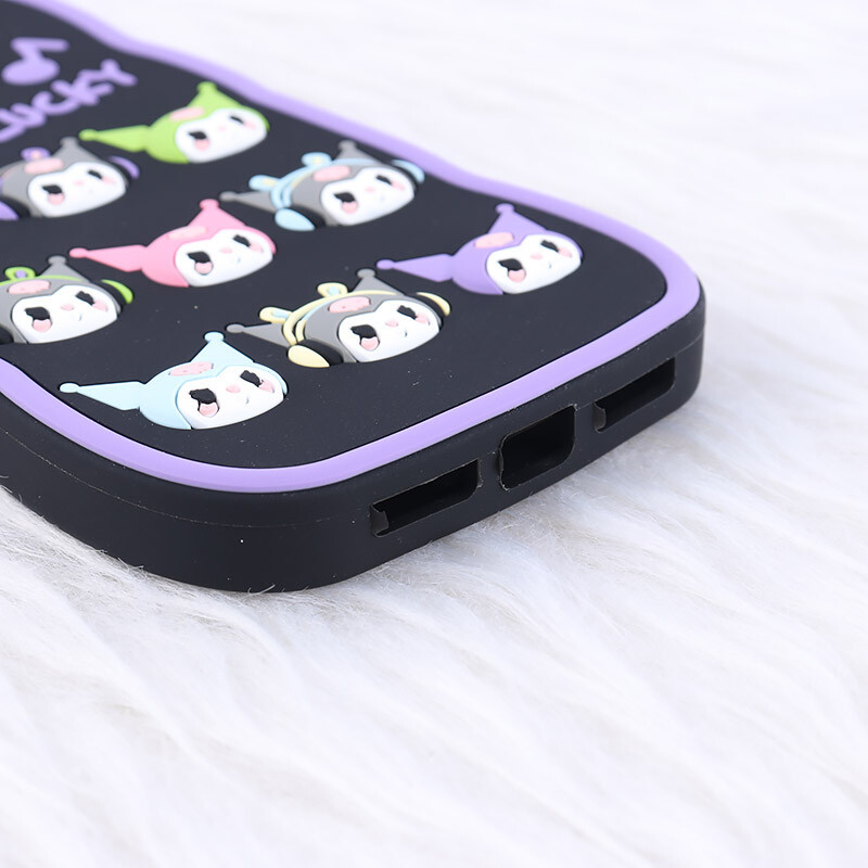 قاب سیلیکونی موج دار آیفون iPhone 11 کرومی هدفون دار