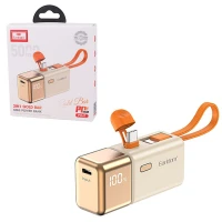 پاوربانک فست شارژ ارلدام ET-PD47 PD 22.5W ظرفیت 5000 میلی آمپر ساعت