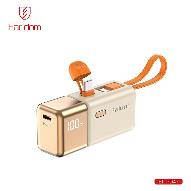 پاوربانک فست شارژ ارلدام ET-PD47 PD 22.5W ظرفیت 5000 میلی آمپر ساعت