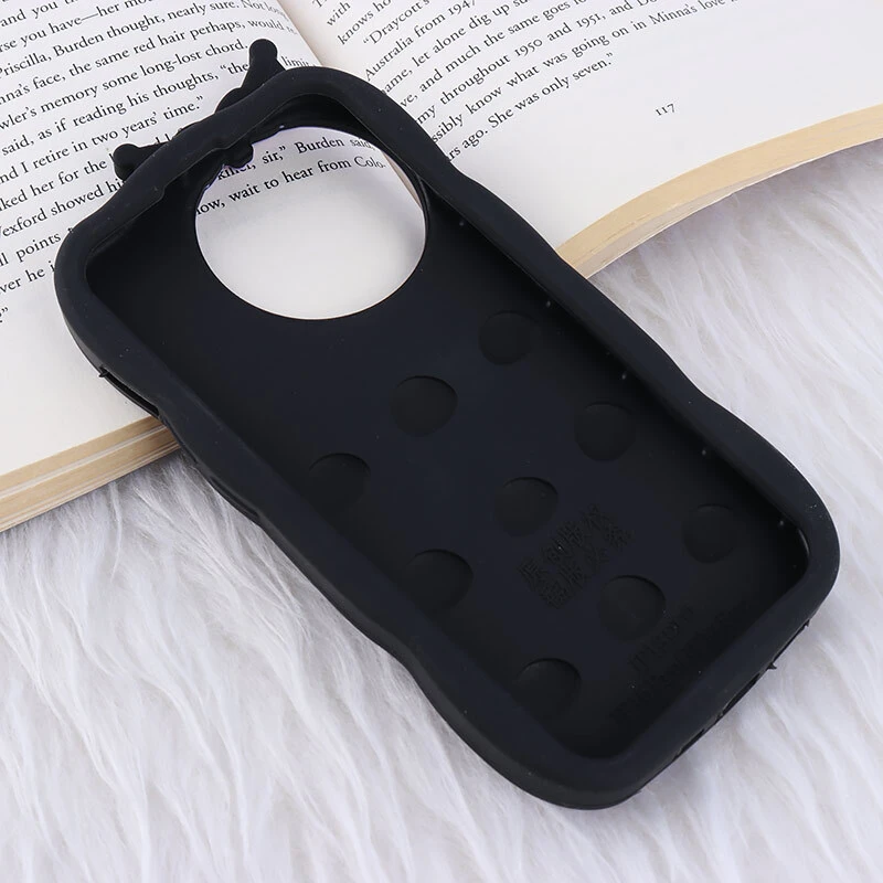 قاب سیلیکونی موج دار آیفون iPhone 14 Pro کرومی هدفون دار
