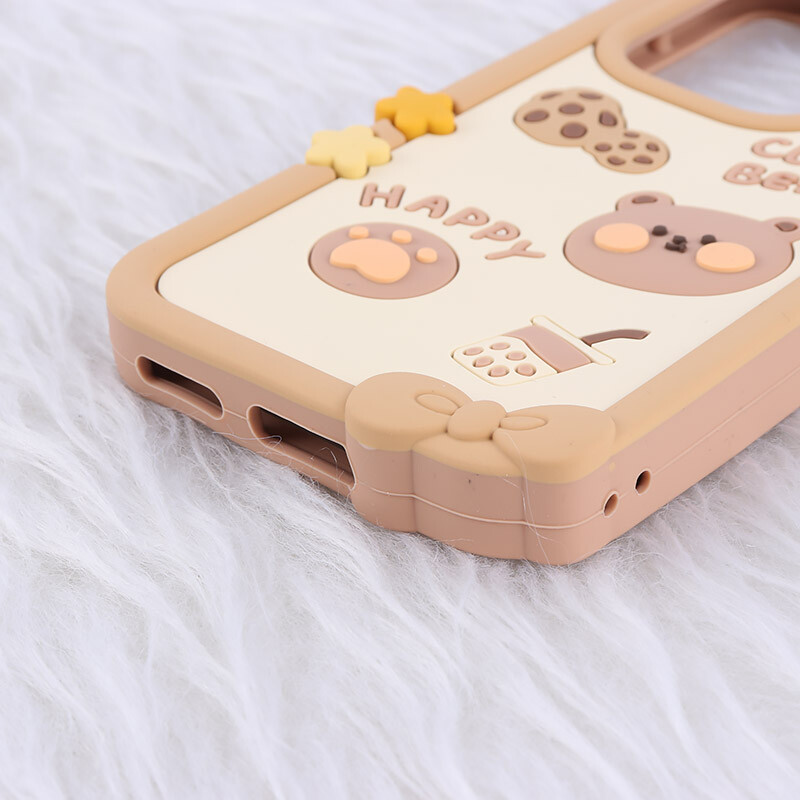 قاب عروسکی شیائومی Redmi Note 13 Pro 4G طرح Cute Bear Happy