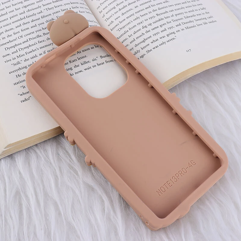 قاب عروسکی شیائومی Redmi Note 13 Pro 4G طرح Cute Bear Happy