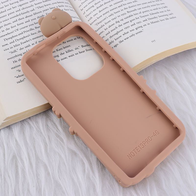 قاب عروسکی شیائومی Redmi Note 13 Pro 4G طرح Cute Bear Happy